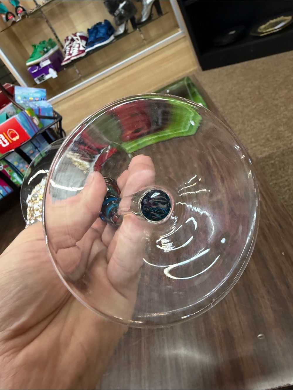 Lot Of 3 Art Deco Glass Blown Martini Glasses - Picture 6 of 6